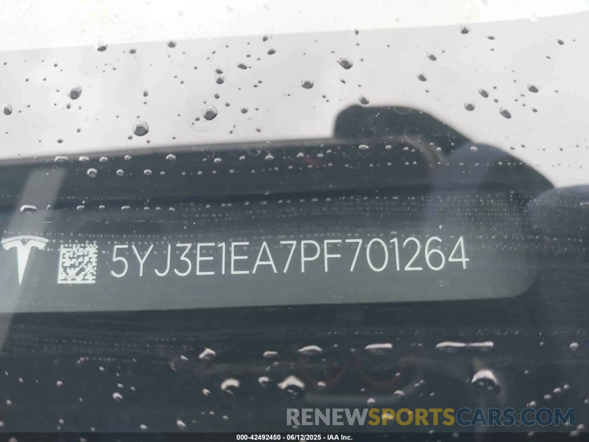 9 fotografías del automóvil dañado 5YJ3E1EA7PF701264 TESLA MODEL 3 2023