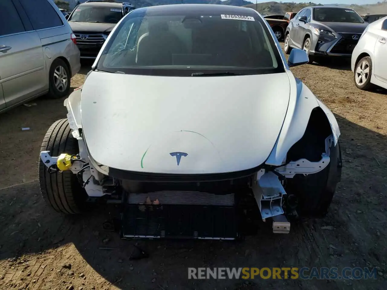 5 fotografías del automóvil dañado 5YJ3E1EA8PF399483 TESLA MODEL 3 2023