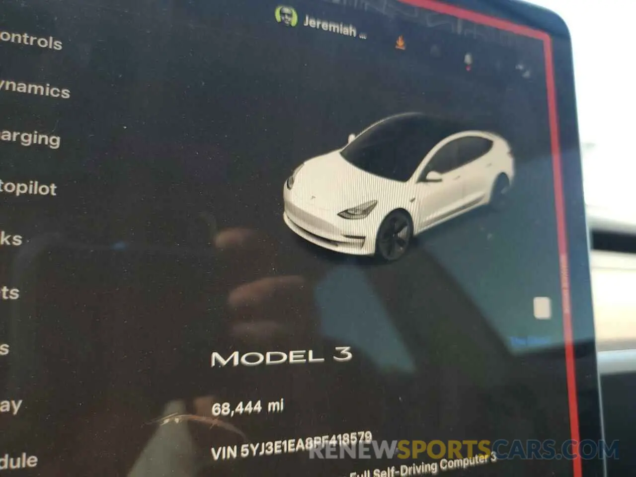 9 fotografías del automóvil dañado 5YJ3E1EA8PF418579 TESLA MODEL 3 2023