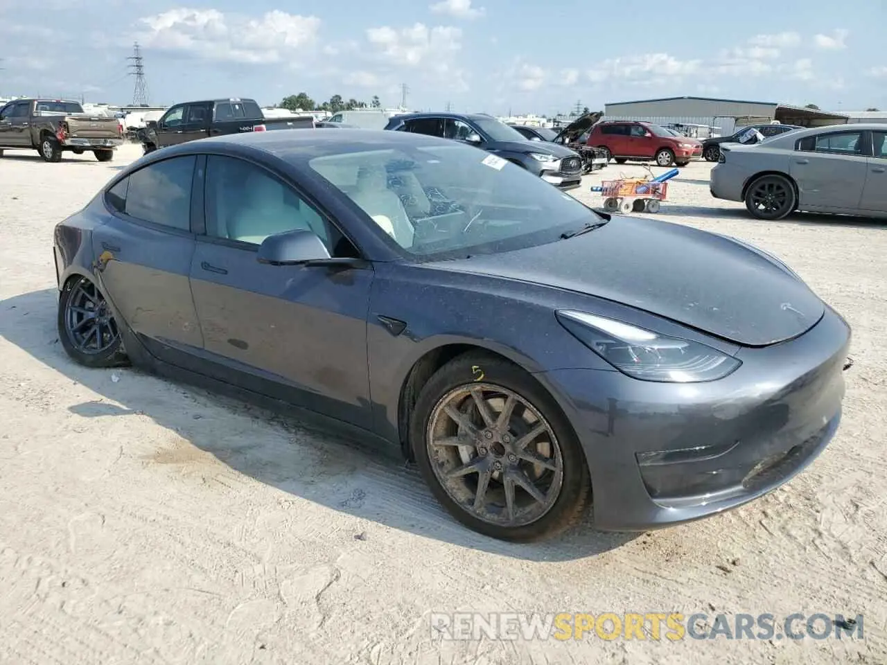 4 fotografías del automóvil dañado 5YJ3E1EA8PF426004 TESLA MODEL 3 2023