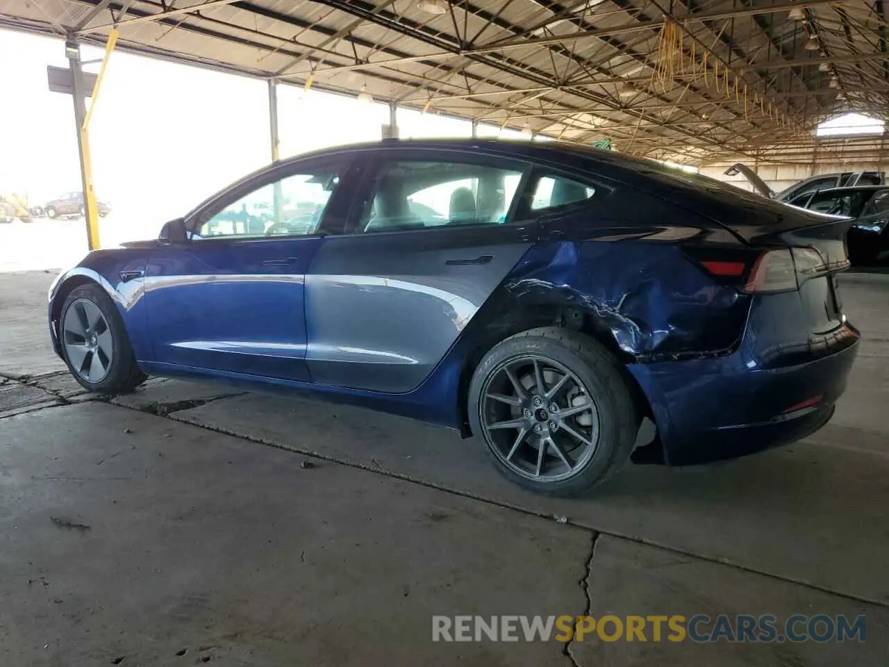 2 fotografías del automóvil dañado 5YJ3E1EA8PF448200 TESLA MODEL 3 2023