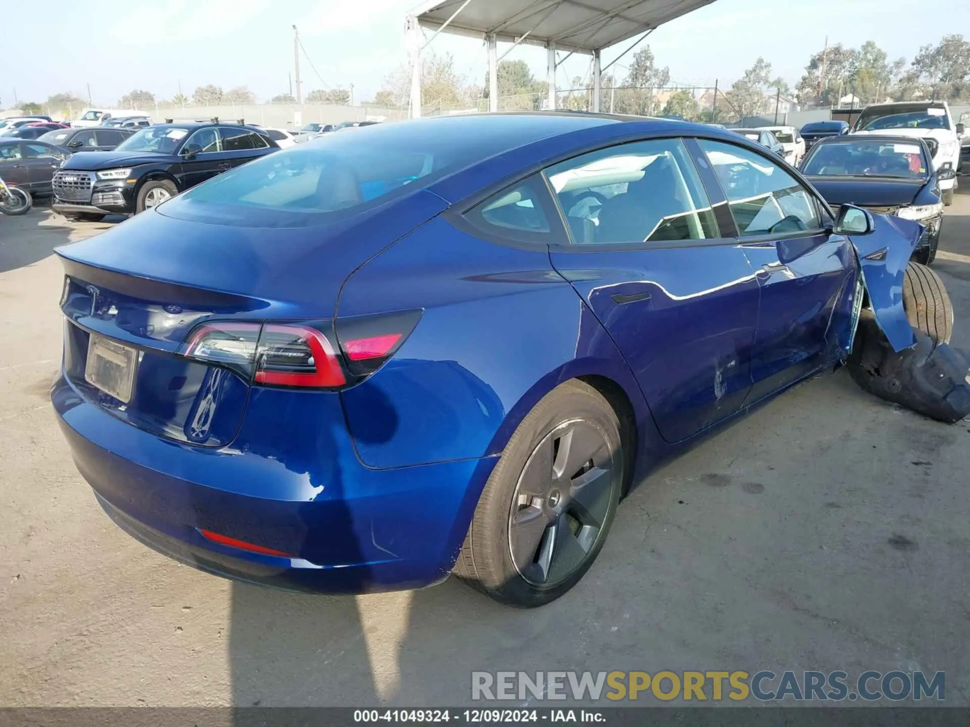 4 fotografías del automóvil dañado 5YJ3E1EA8PF449539 TESLA MODEL 3 2023