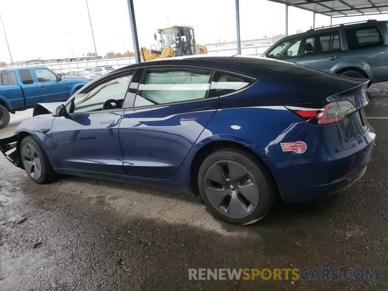 2 fotografías del automóvil dañado 5YJ3E1EA8PF450027 TESLA MODEL 3 2023