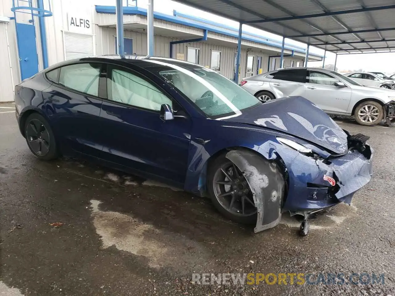 4 fotografías del automóvil dañado 5YJ3E1EA8PF450027 TESLA MODEL 3 2023