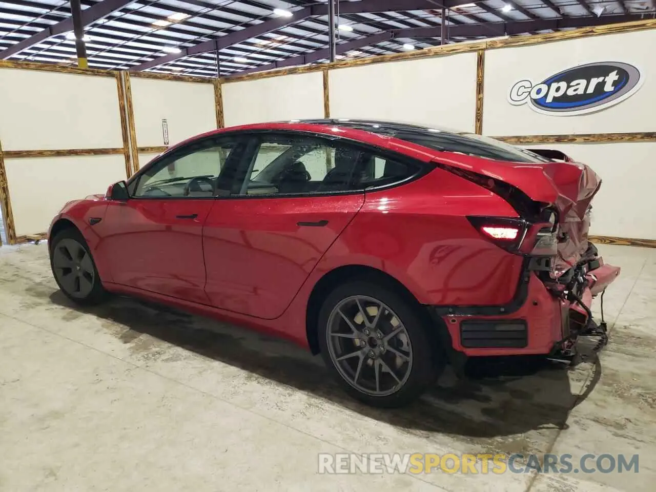 2 fotografías del automóvil dañado 5YJ3E1EA8PF458211 TESLA MODEL 3 2023