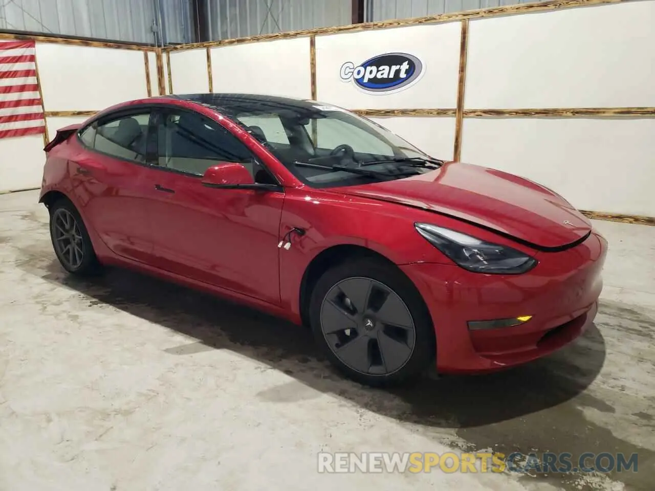 4 fotografías del automóvil dañado 5YJ3E1EA8PF458211 TESLA MODEL 3 2023