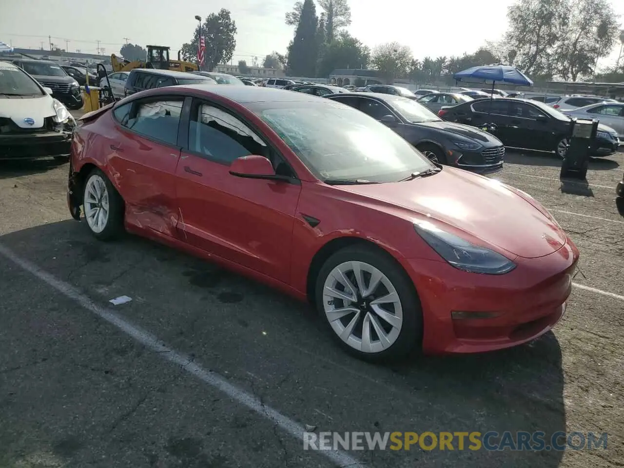 4 fotografías del automóvil dañado 5YJ3E1EA8PF490432 TESLA MODEL 3 2023