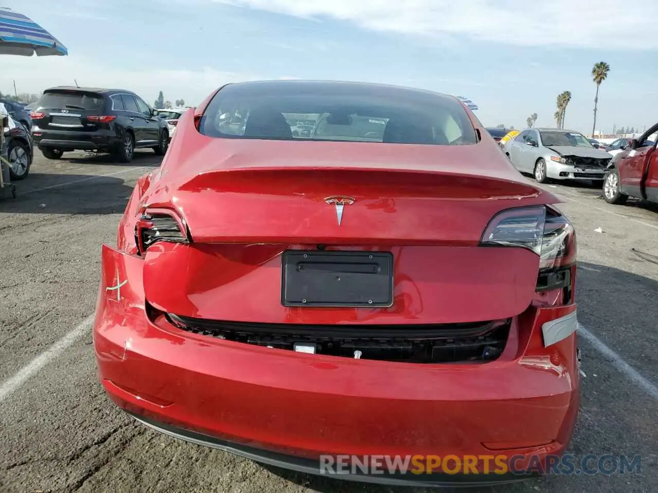 6 fotografías del automóvil dañado 5YJ3E1EA8PF490432 TESLA MODEL 3 2023