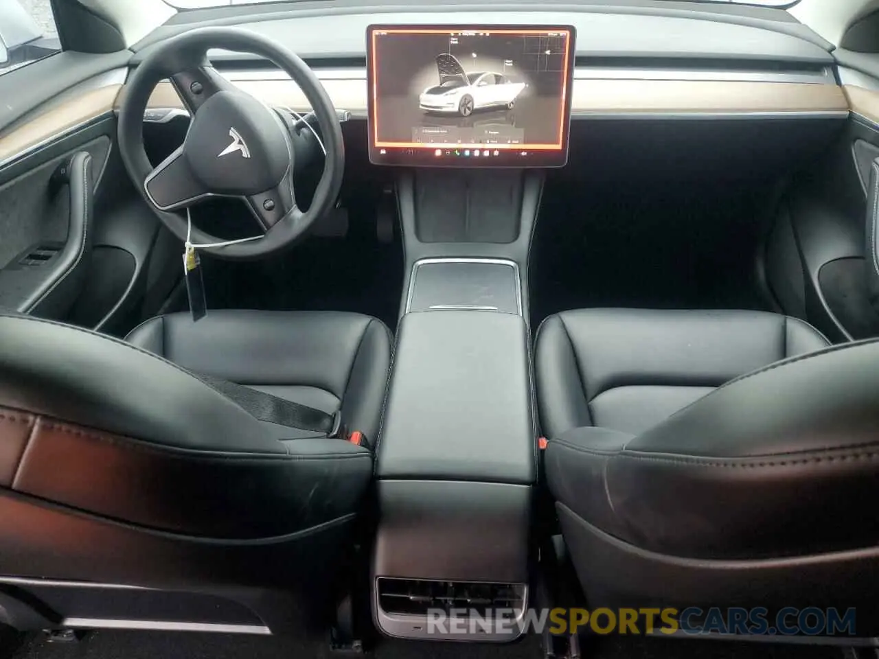 8 fotografías del automóvil dañado 5YJ3E1EA8PF495758 TESLA MODEL 3 2023
