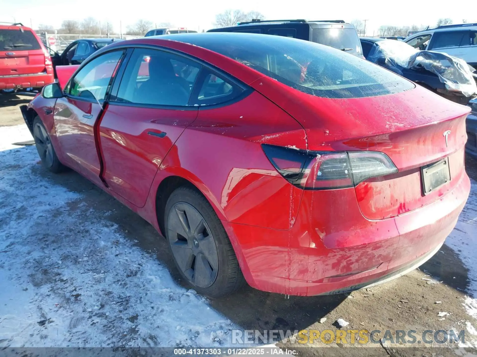 3 fotografías del automóvil dañado 5YJ3E1EA8PF501557 TESLA MODEL 3 2023