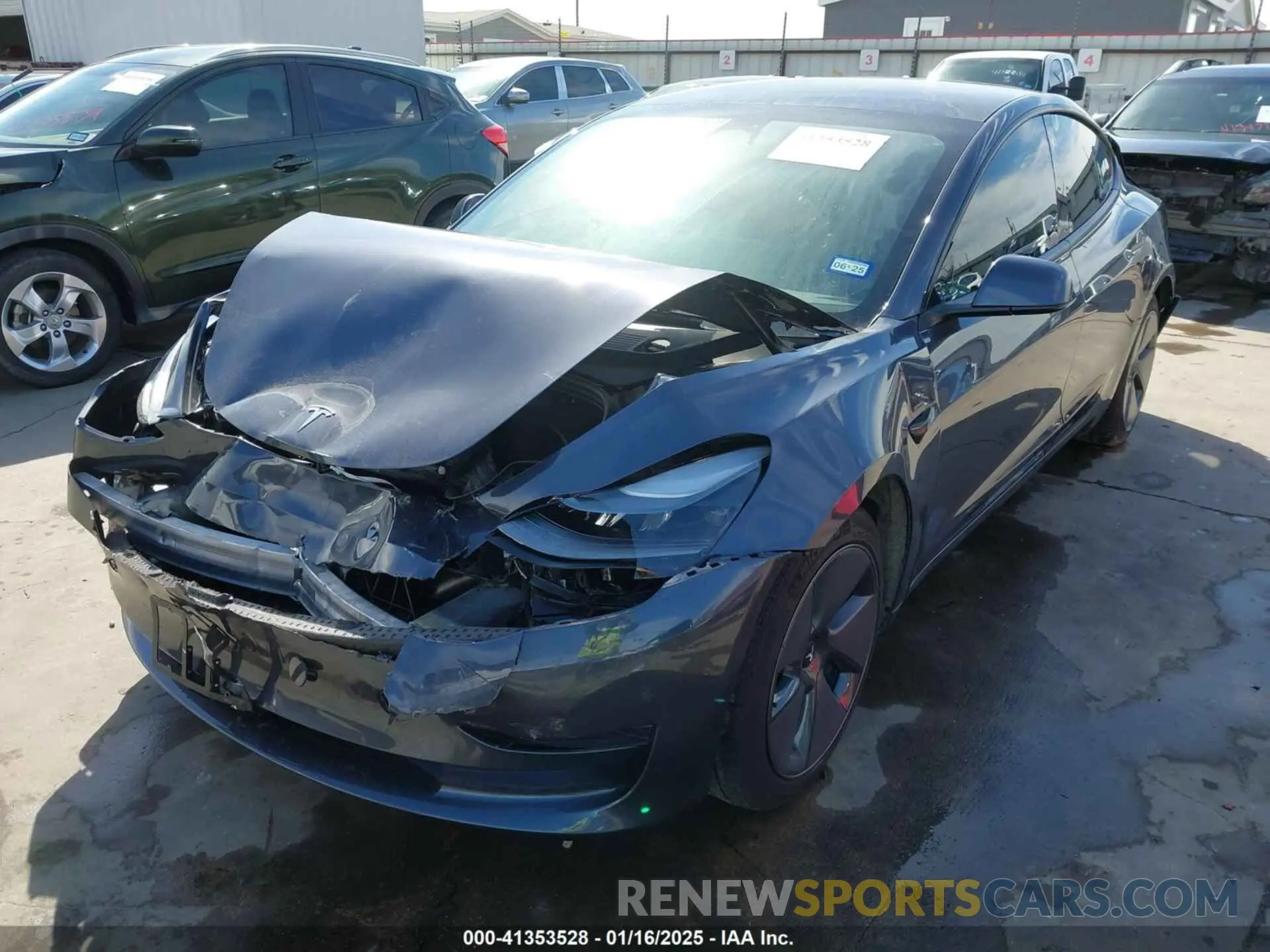 2 fotografías del automóvil dañado 5YJ3E1EA8PF509089 TESLA MODEL 3 2023