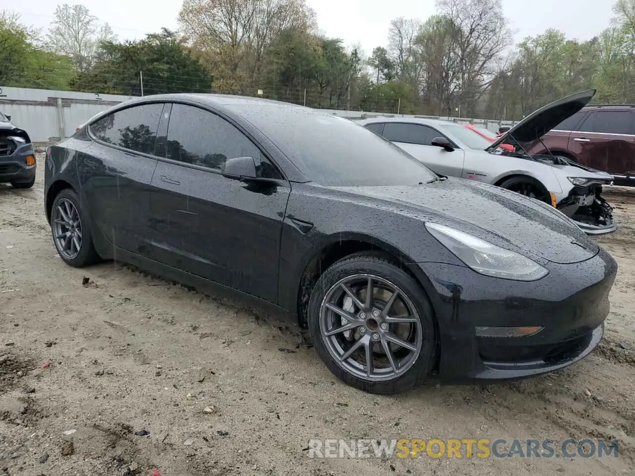 4 fotografías del automóvil dañado 5YJ3E1EA8PF561466 TESLA MODEL 3 2023