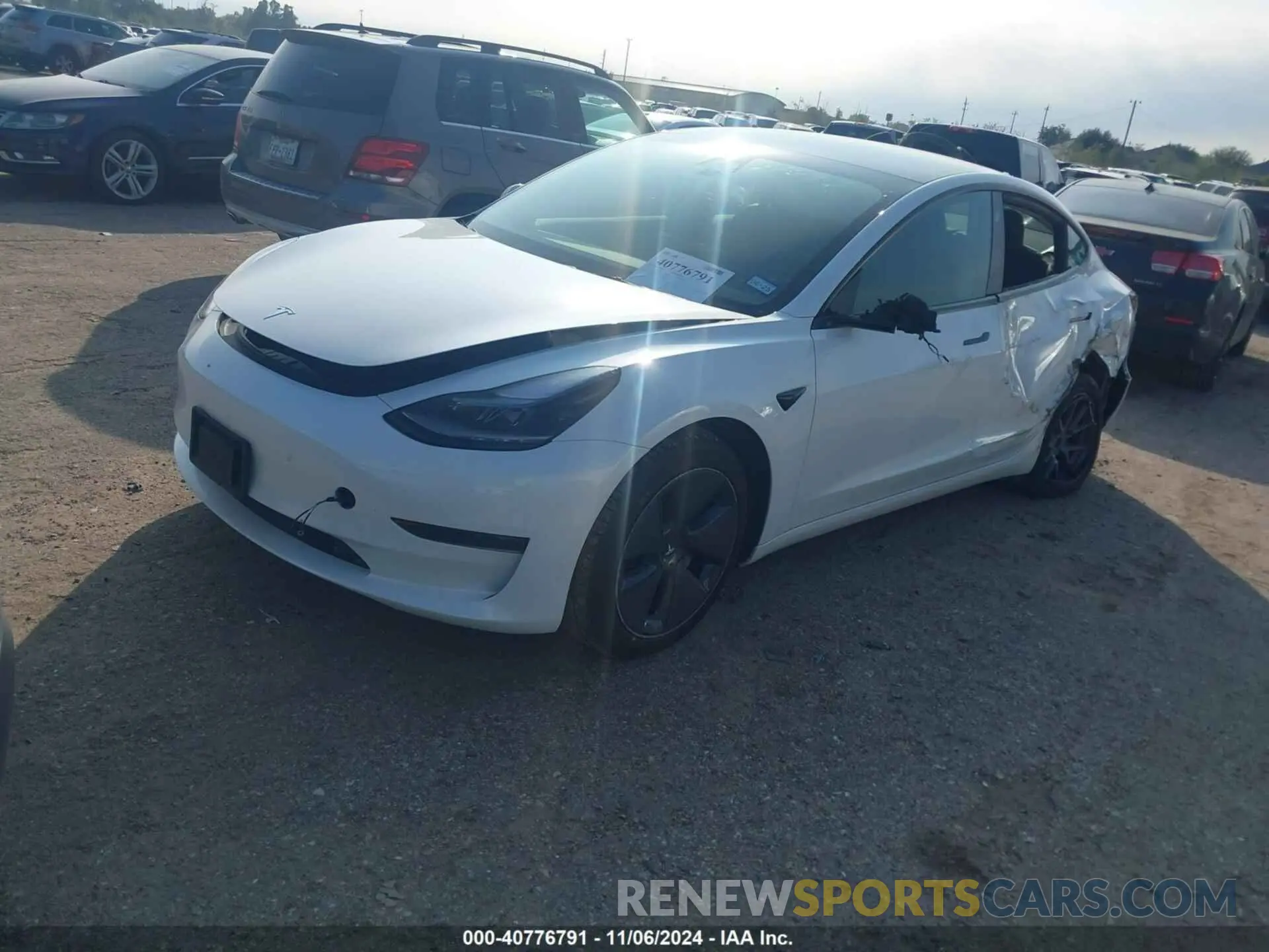 2 fotografías del automóvil dañado 5YJ3E1EA8PF570278 TESLA MODEL 3 2023