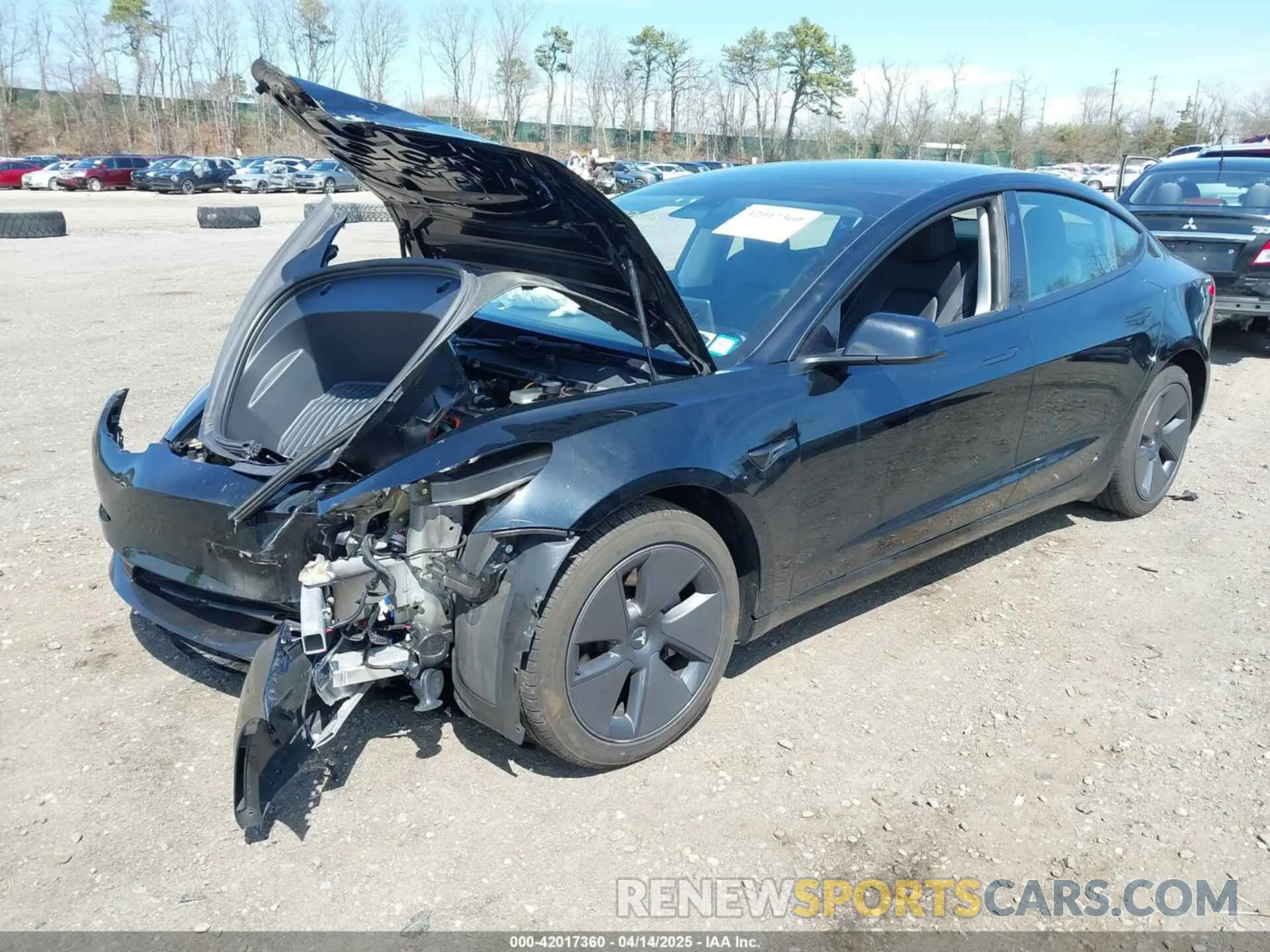 2 fotografías del automóvil dañado 5YJ3E1EA8PF579384 TESLA MODEL 3 2023