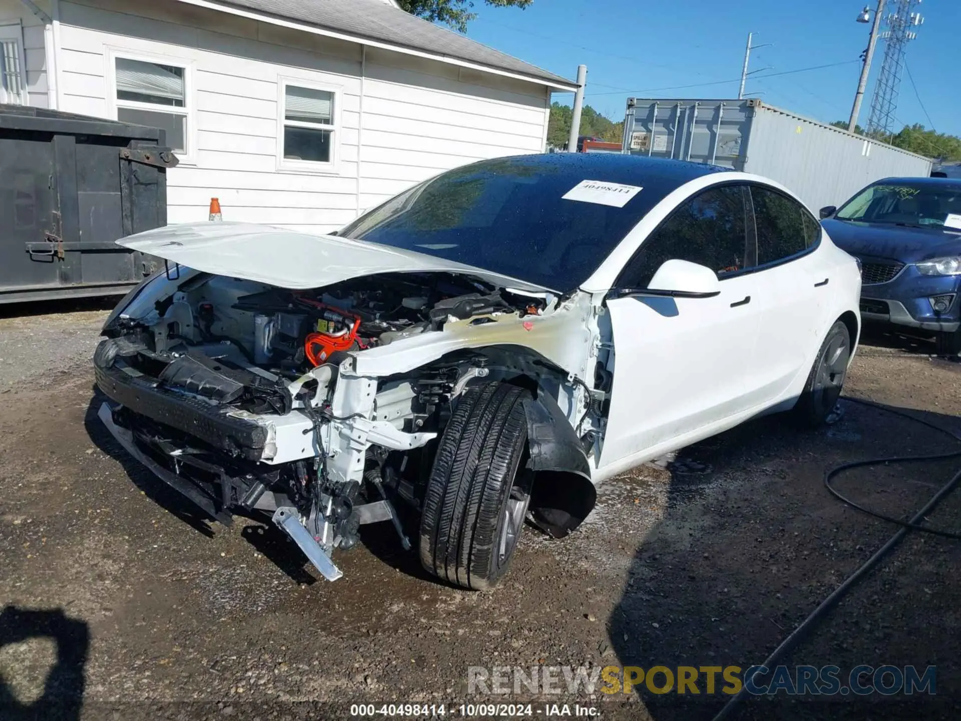 2 fotografías del automóvil dañado 5YJ3E1EA8PF581801 TESLA MODEL 3 2023