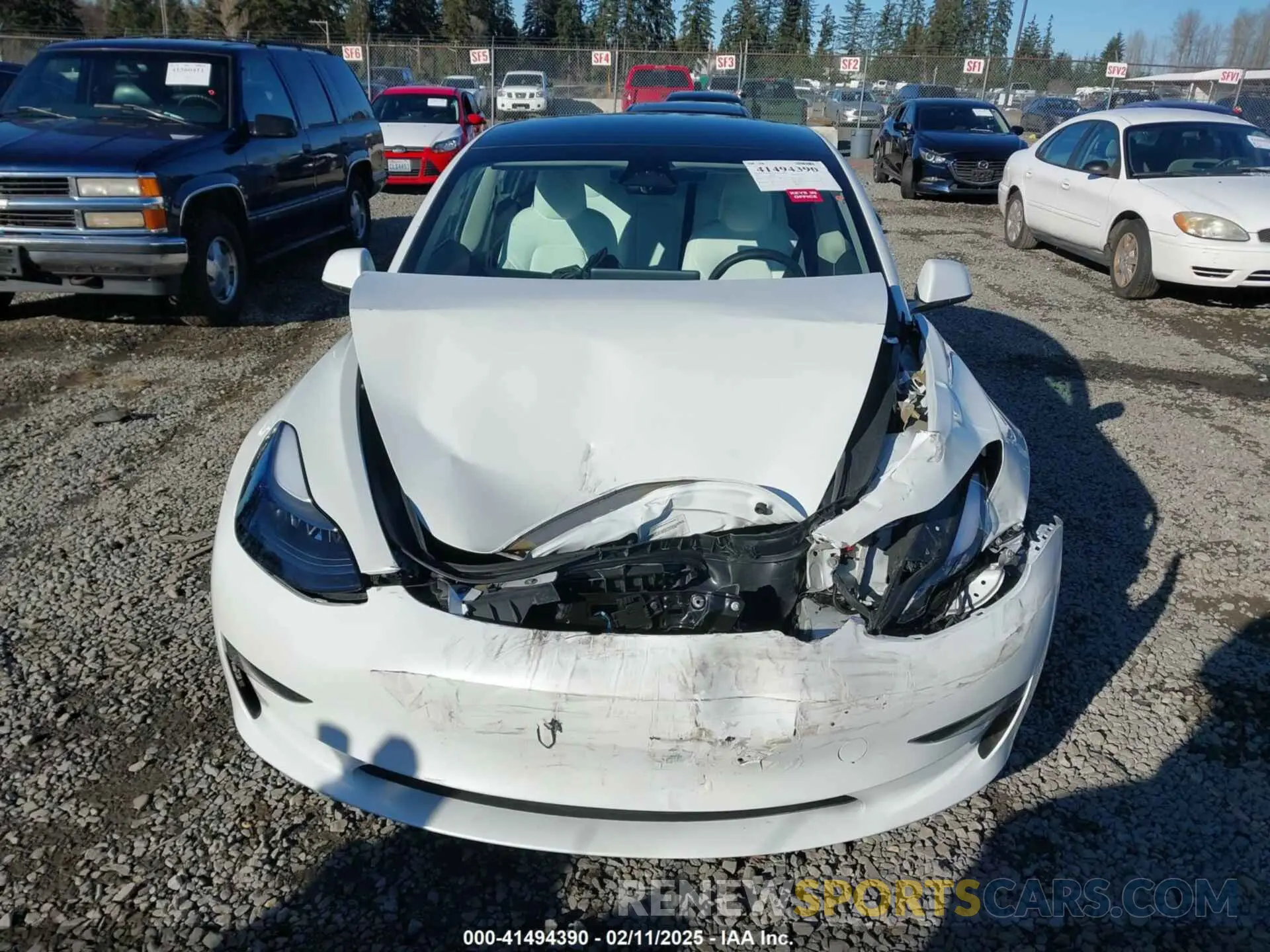 12 fotografías del automóvil dañado 5YJ3E1EA8PF604722 TESLA MODEL 3 2023