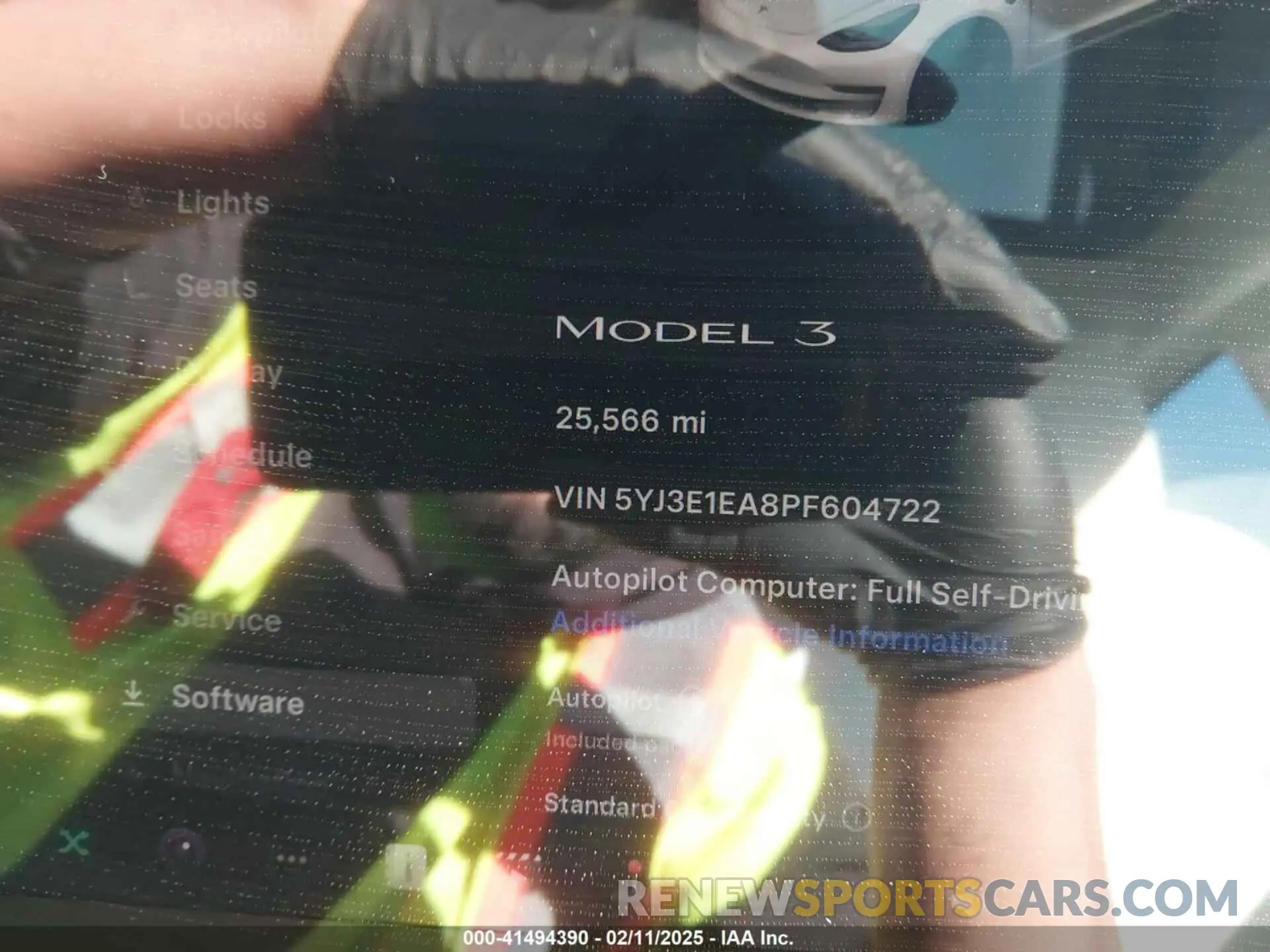 7 fotografías del automóvil dañado 5YJ3E1EA8PF604722 TESLA MODEL 3 2023