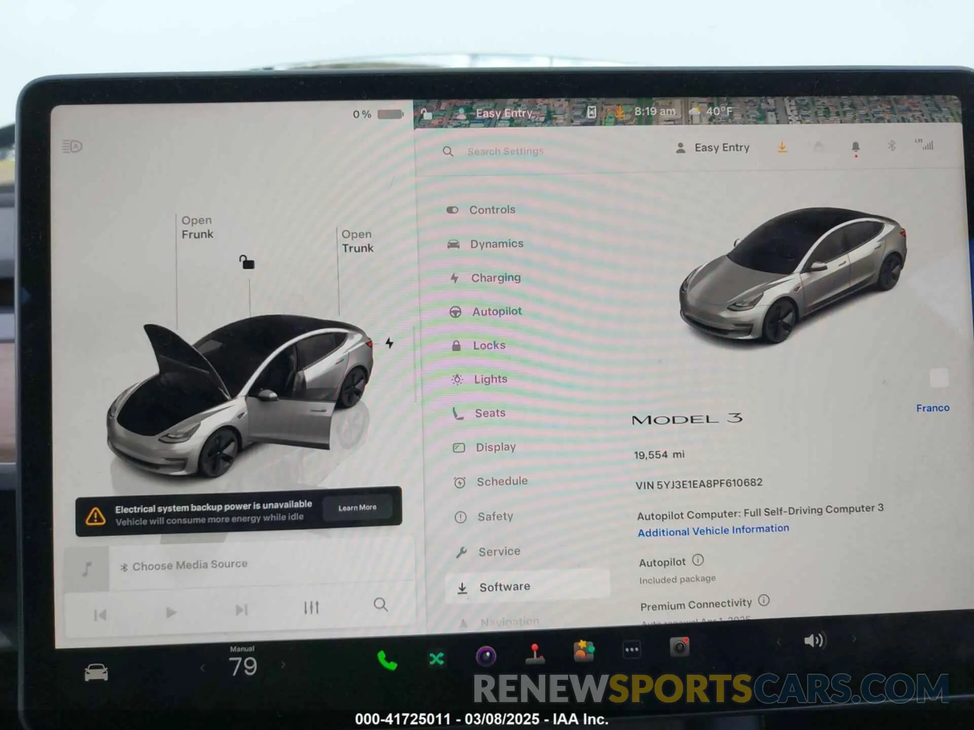 7 fotografías del automóvil dañado 5YJ3E1EA8PF610682 TESLA MODEL 3 2023