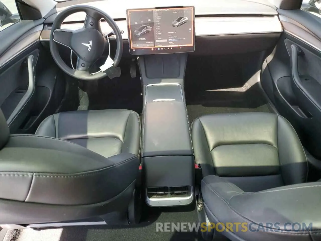 8 fotografías del automóvil dañado 5YJ3E1EA8PF616210 TESLA MODEL 3 2023