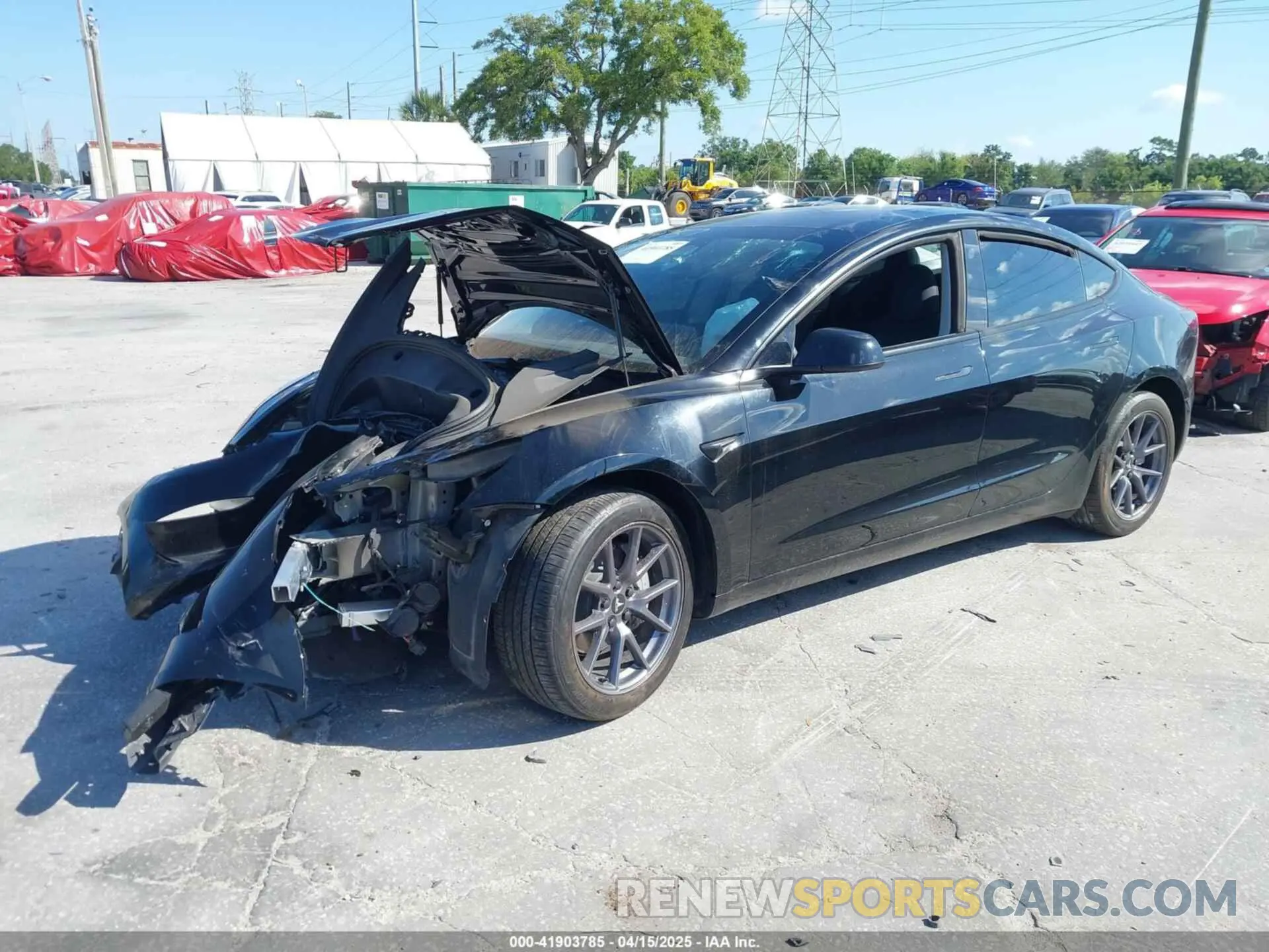 2 fotografías del automóvil dañado 5YJ3E1EA8PF620239 TESLA MODEL 3 2023