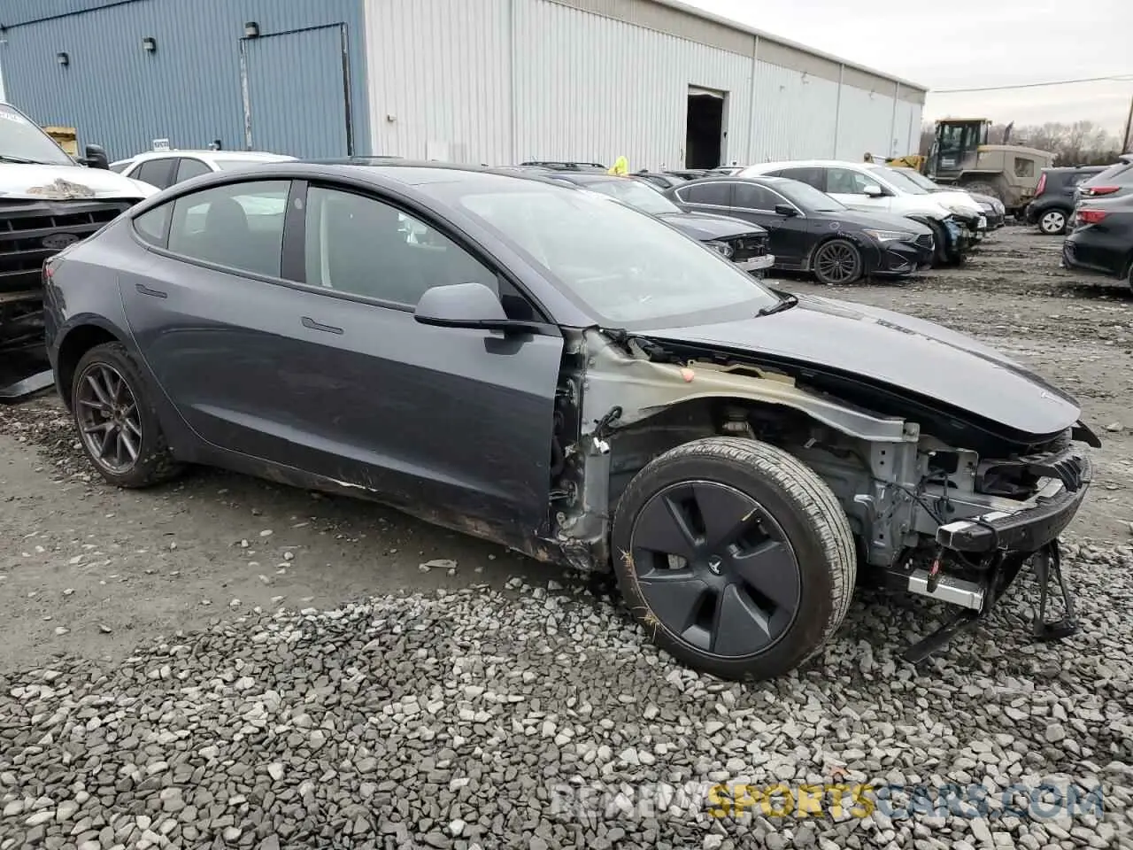 4 fotografías del automóvil dañado 5YJ3E1EA8PF642726 TESLA MODEL 3 2023