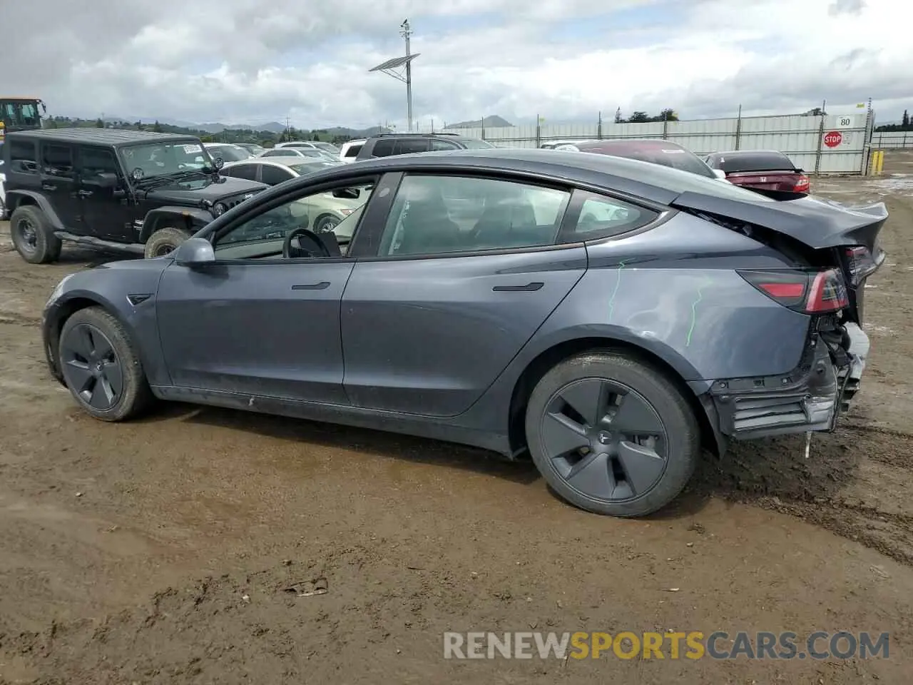 2 fotografías del automóvil dañado 5YJ3E1EA8PF677153 TESLA MODEL 3 2023
