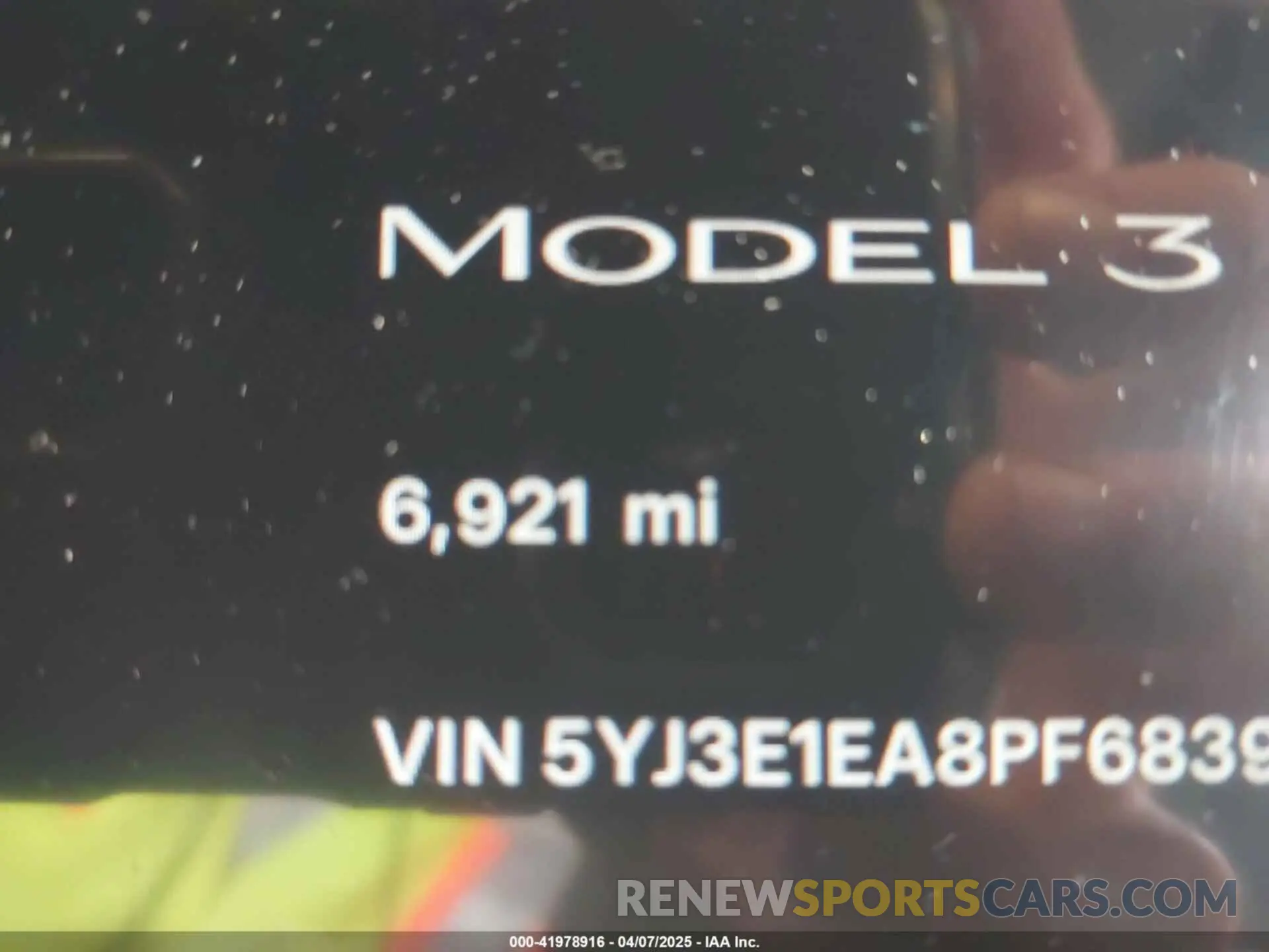 16 fotografías del automóvil dañado 5YJ3E1EA8PF683972 TESLA MODEL 3 2023