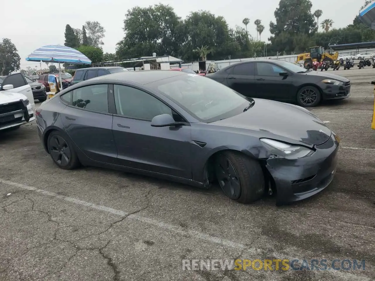 4 fotografías del automóvil dañado 5YJ3E1EA8PF685236 TESLA MODEL 3 2023