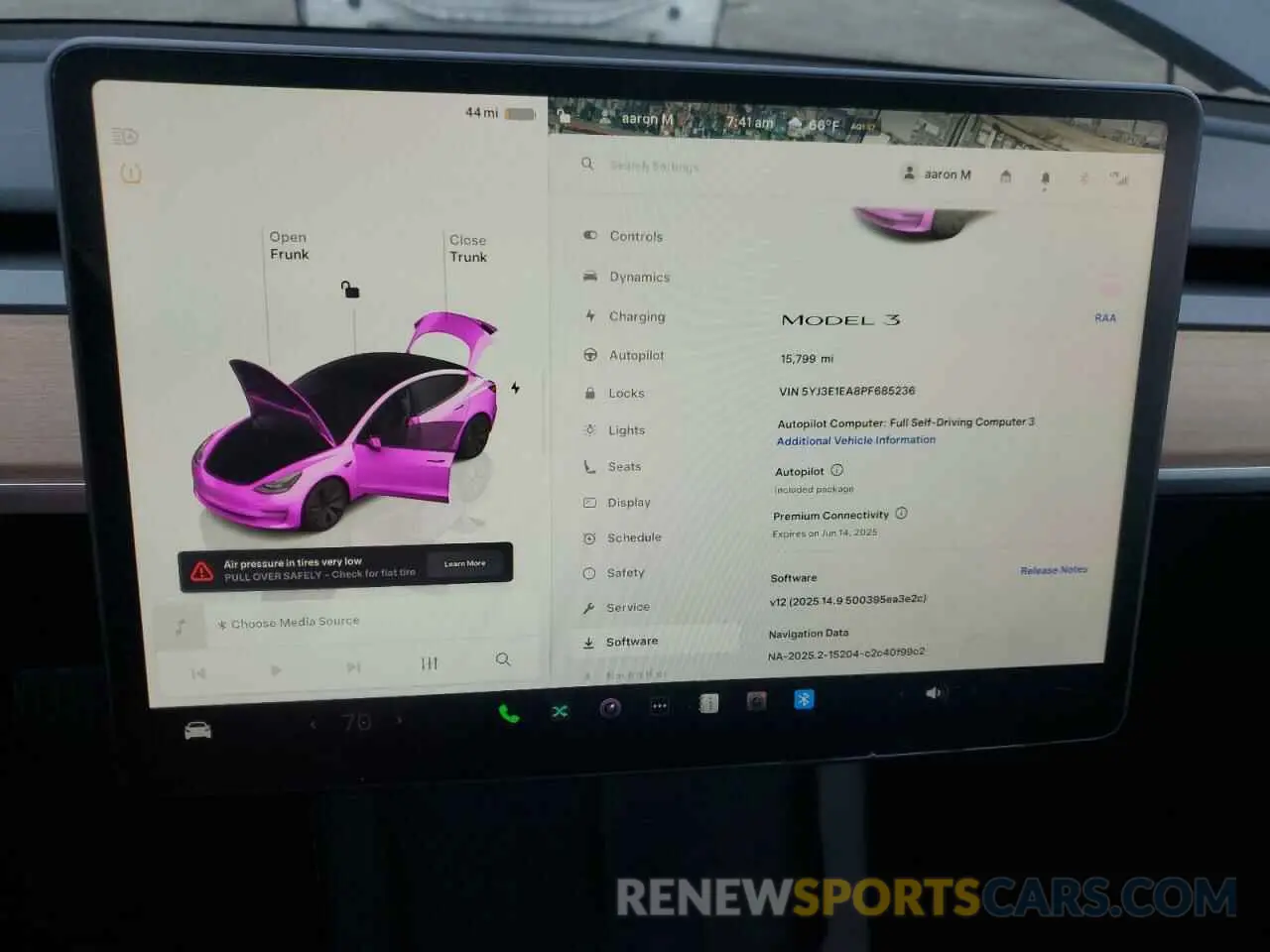 9 fotografías del automóvil dañado 5YJ3E1EA8PF685236 TESLA MODEL 3 2023