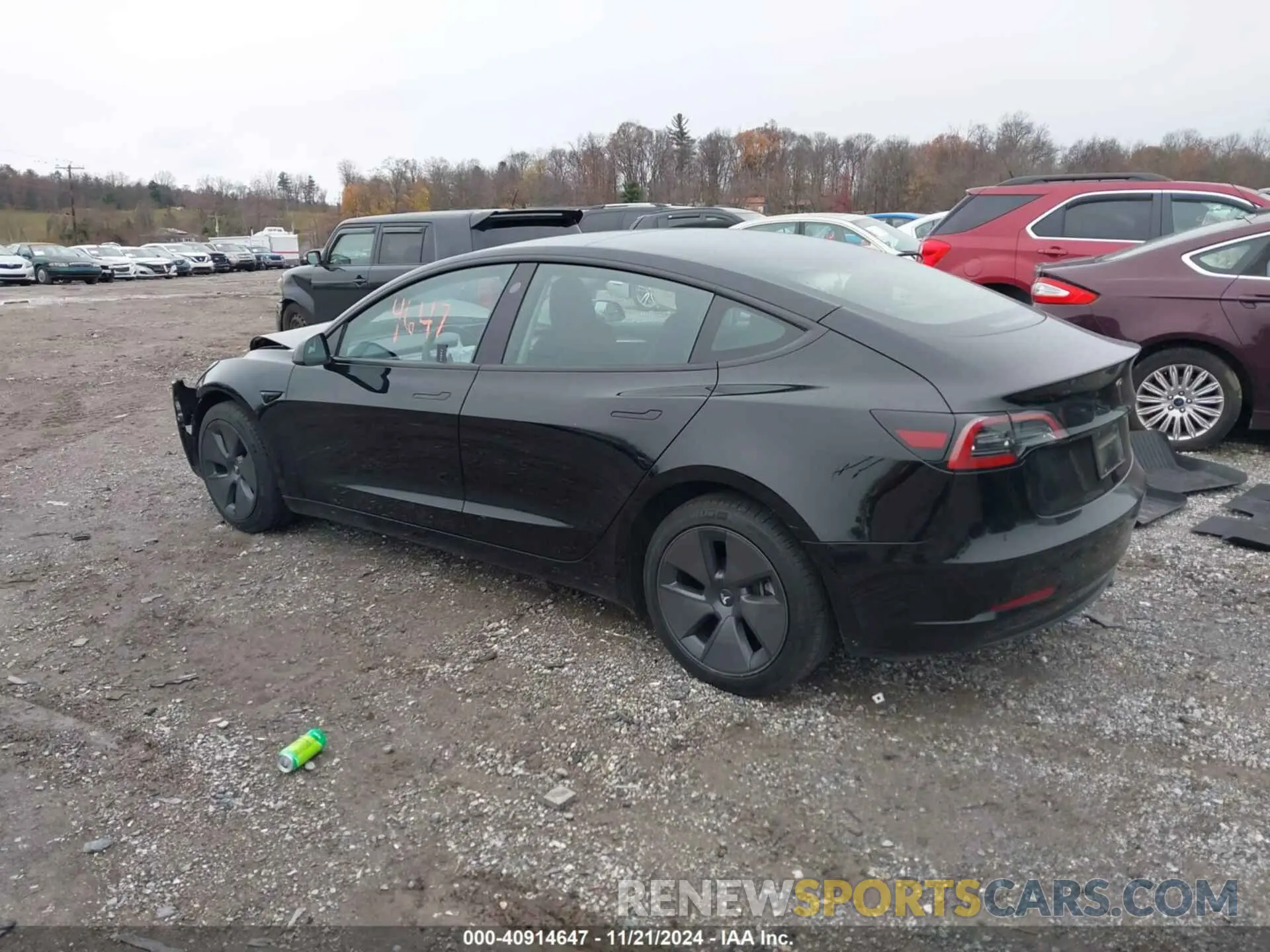 3 fotografías del automóvil dañado 5YJ3E1EA8PF687861 TESLA MODEL 3 2023