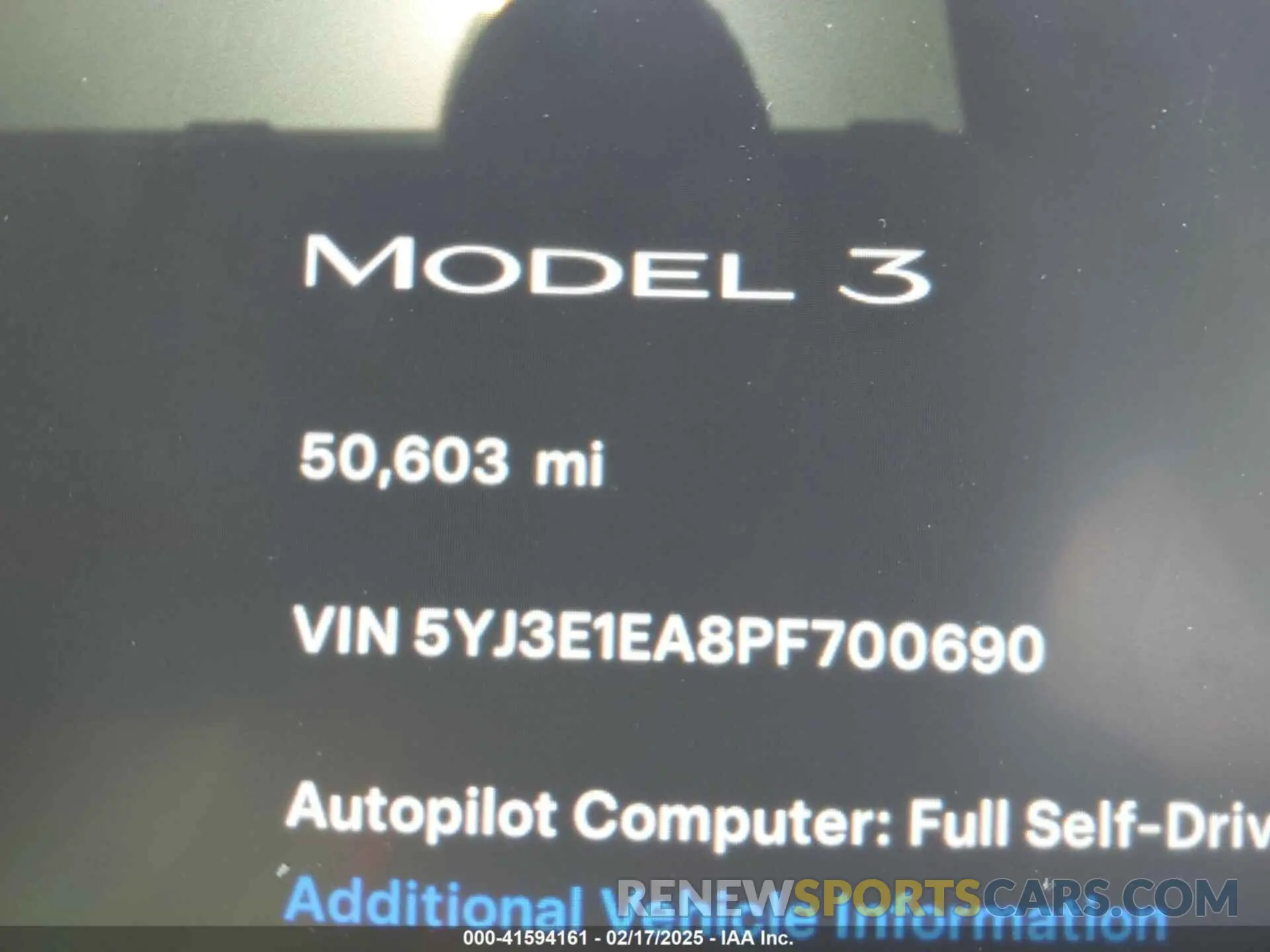 16 fotografías del automóvil dañado 5YJ3E1EA8PF700690 TESLA MODEL 3 2023