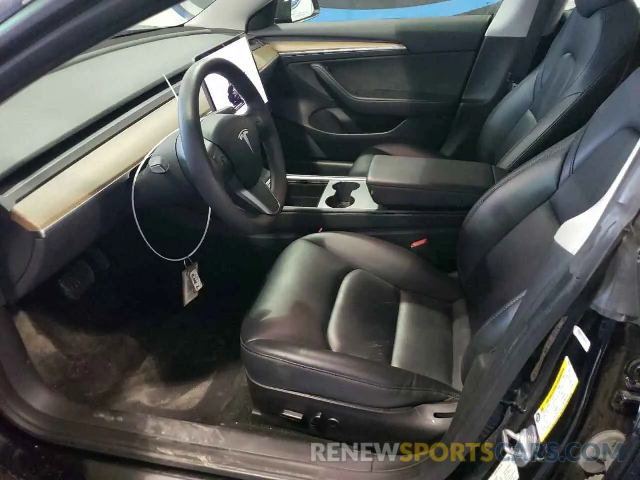 7 fotografías del automóvil dañado 5YJ3E1EA9PF435455 TESLA MODEL 3 2023