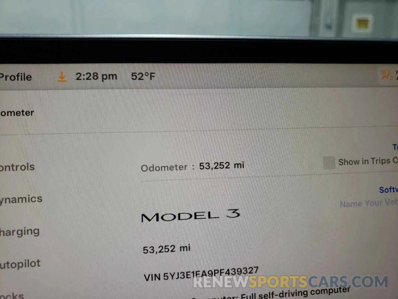 9 fotografías del automóvil dañado 5YJ3E1EA9PF439327 TESLA MODEL 3 2023