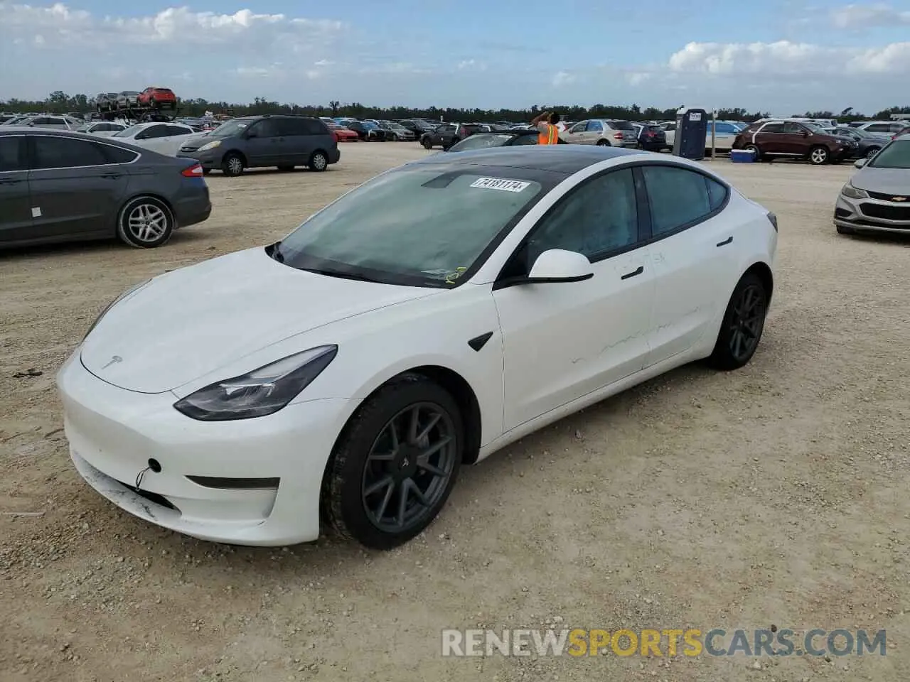 1 fotografías del automóvil dañado 5YJ3E1EA9PF449405 TESLA MODEL 3 2023