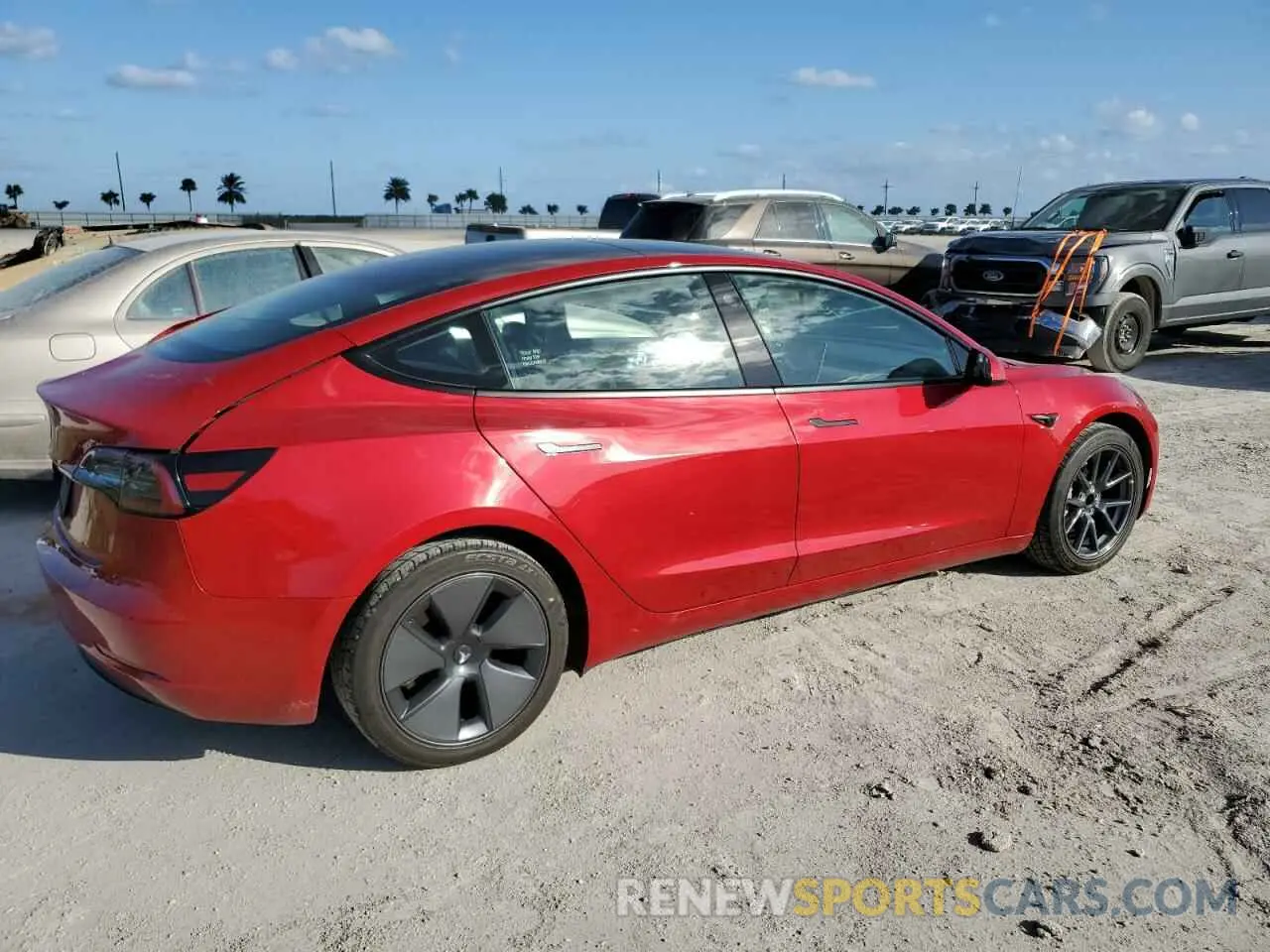 3 fotografías del automóvil dañado 5YJ3E1EA9PF451932 TESLA MODEL 3 2023