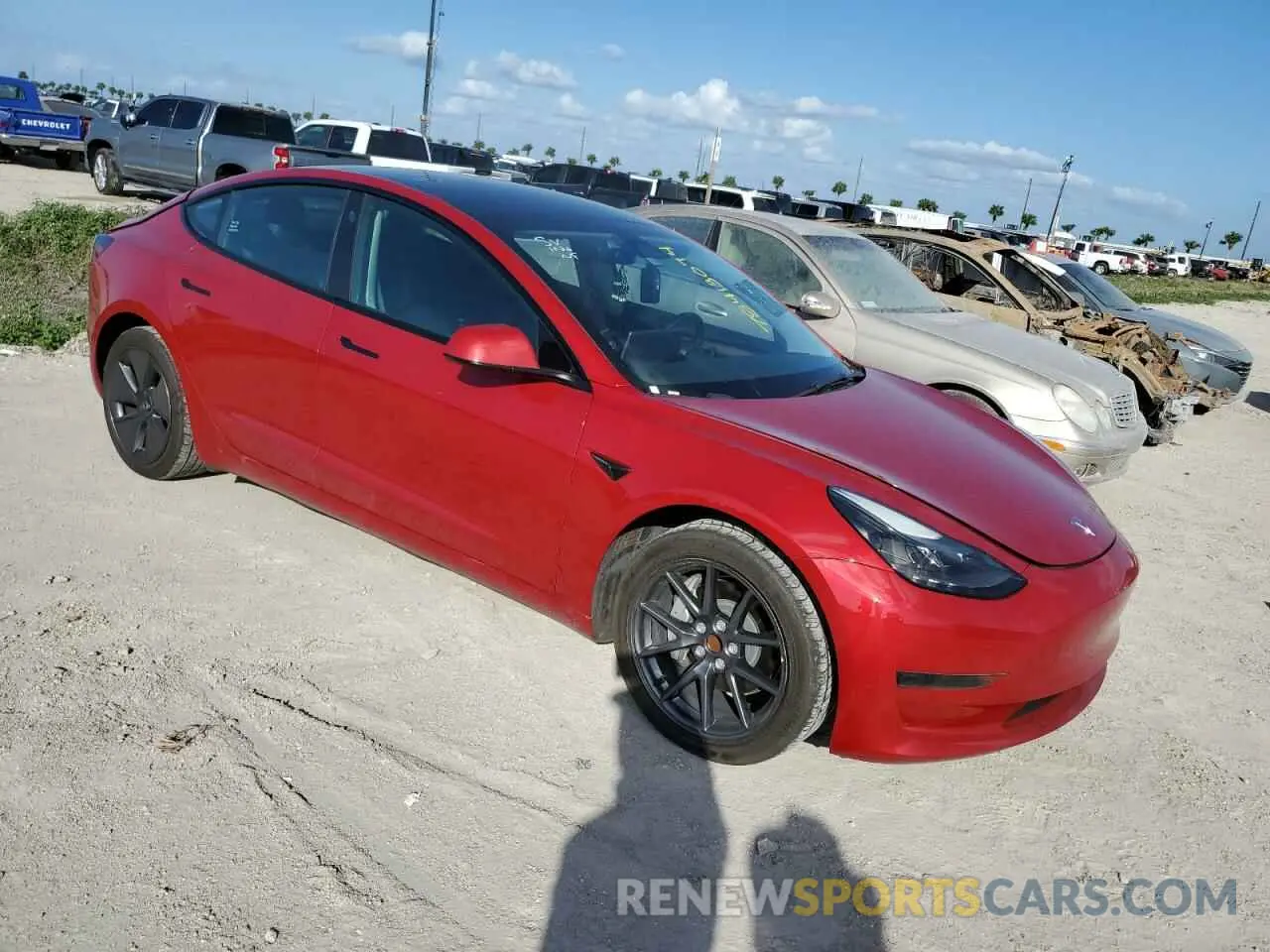 4 fotografías del automóvil dañado 5YJ3E1EA9PF451932 TESLA MODEL 3 2023