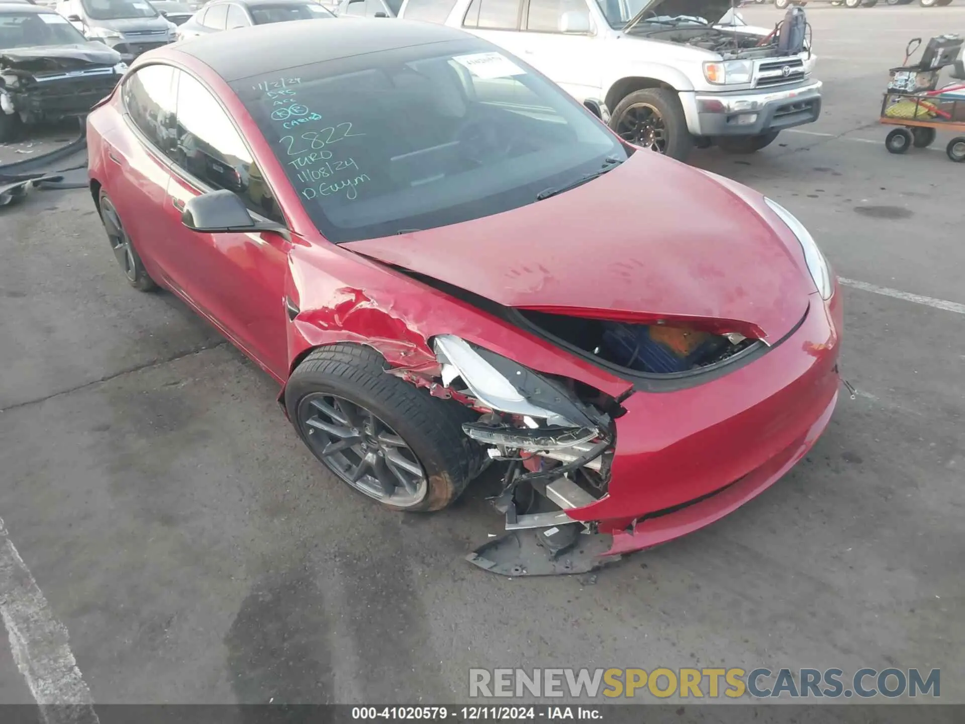 11 fotografías del automóvil dañado 5YJ3E1EA9PF455057 TESLA MODEL 3 2023