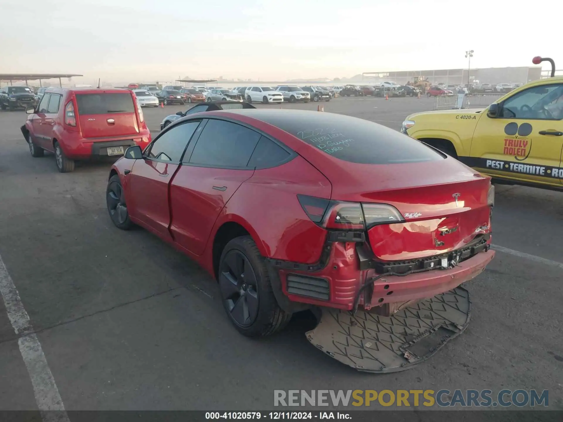3 fotografías del automóvil dañado 5YJ3E1EA9PF455057 TESLA MODEL 3 2023