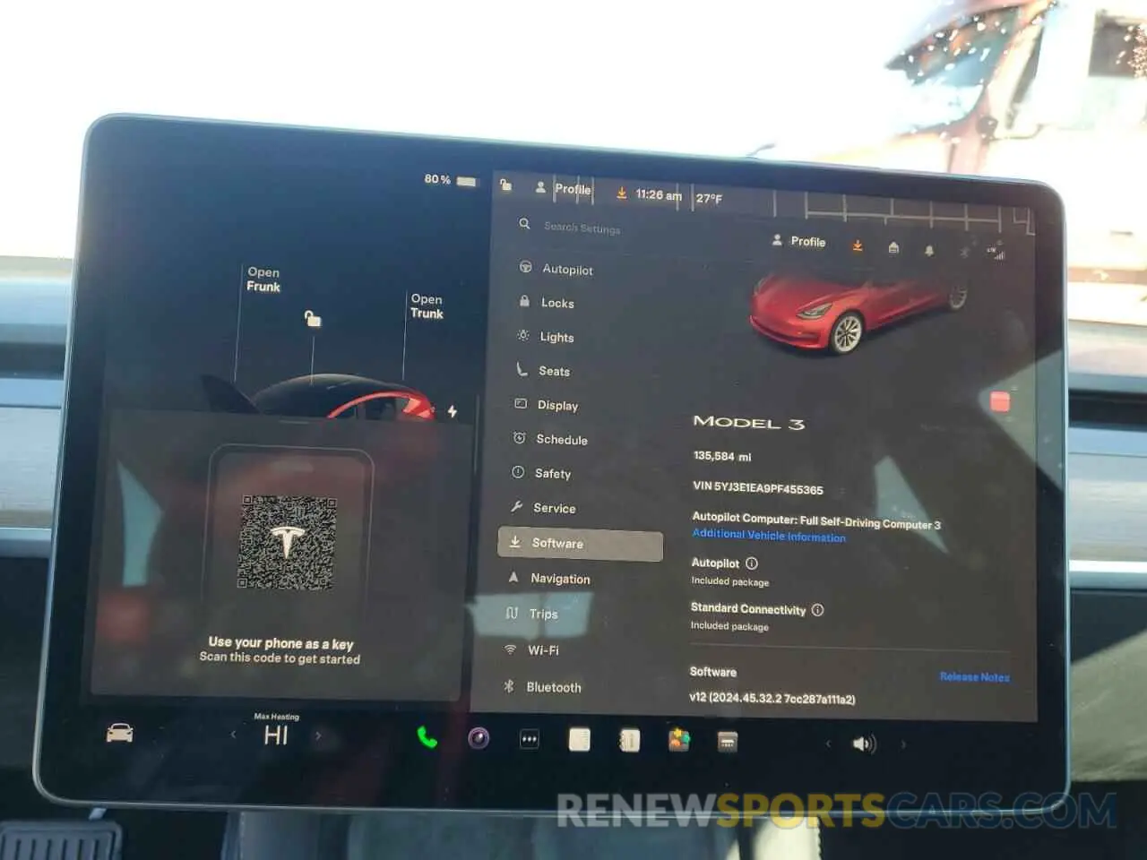 9 fotografías del automóvil dañado 5YJ3E1EA9PF455365 TESLA MODEL 3 2023