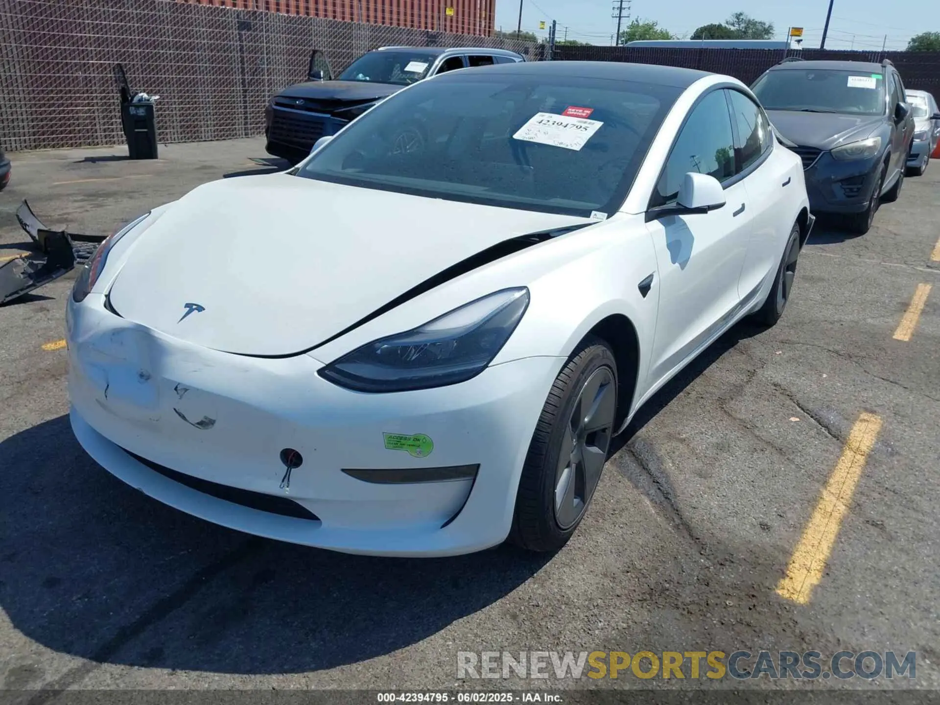 2 fotografías del automóvil dañado 5YJ3E1EA9PF459142 TESLA MODEL 3 2023