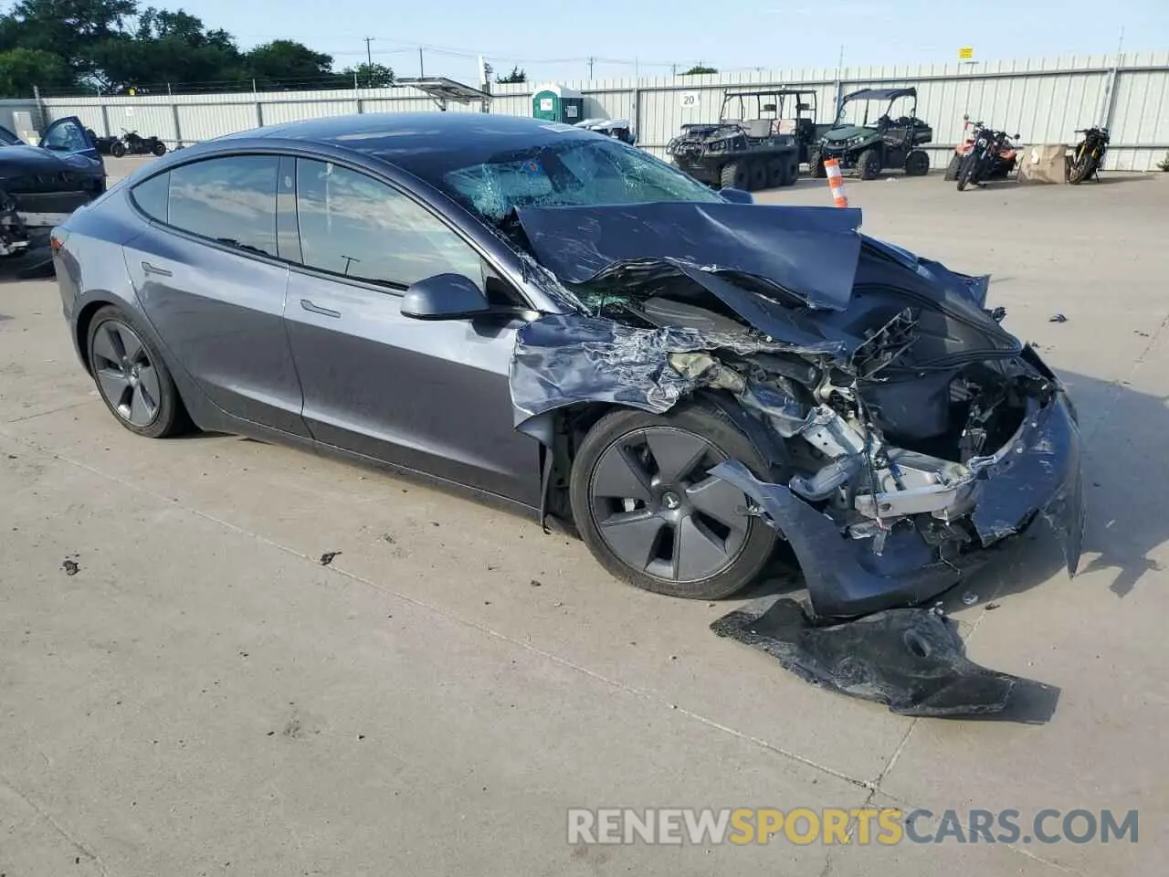 4 fotografías del automóvil dañado 5YJ3E1EA9PF470822 TESLA MODEL 3 2023