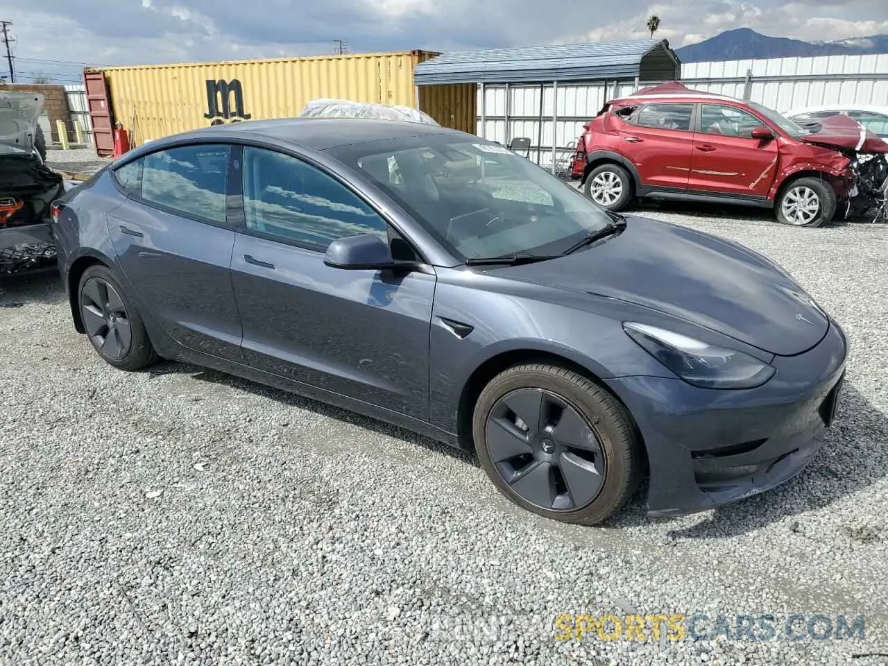 4 fotografías del automóvil dañado 5YJ3E1EA9PF482260 TESLA MODEL 3 2023