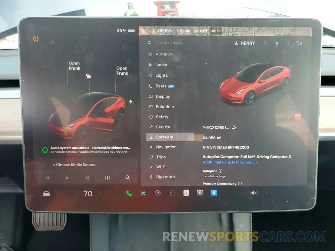 9 fotografías del automóvil dañado 5YJ3E1EA9PF482260 TESLA MODEL 3 2023