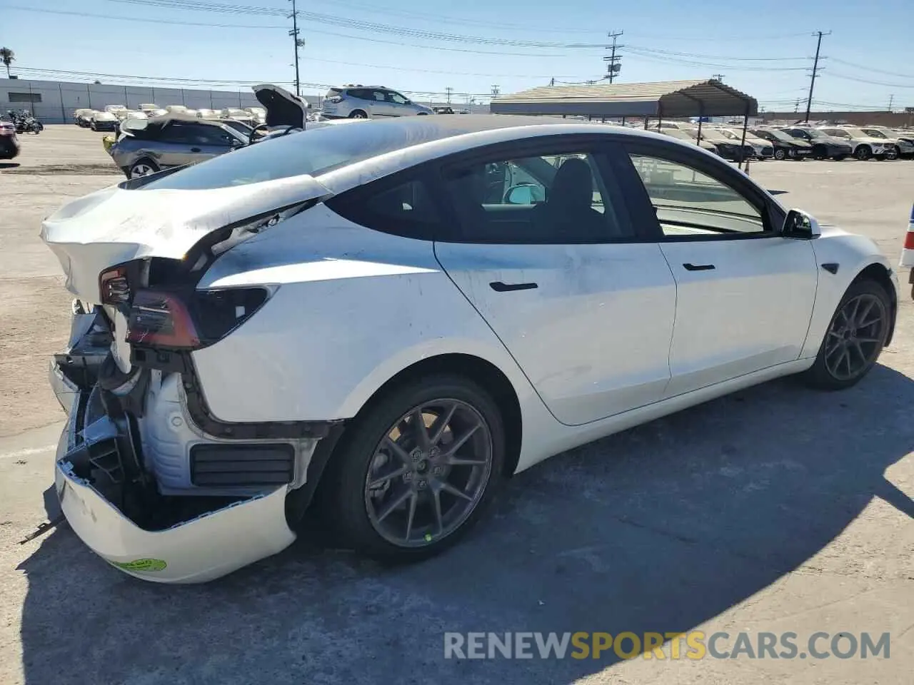 3 fotografías del automóvil dañado 5YJ3E1EA9PF491315 TESLA MODEL 3 2023