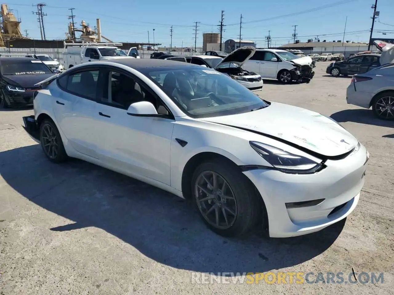 4 fotografías del automóvil dañado 5YJ3E1EA9PF491315 TESLA MODEL 3 2023