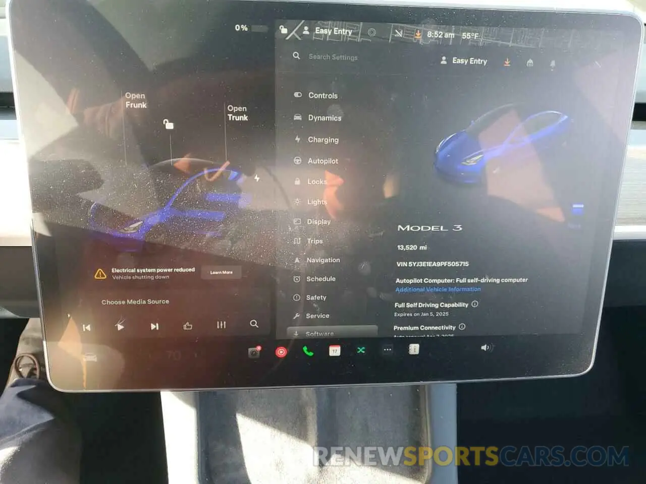 9 fotografías del automóvil dañado 5YJ3E1EA9PF505715 TESLA MODEL 3 2023