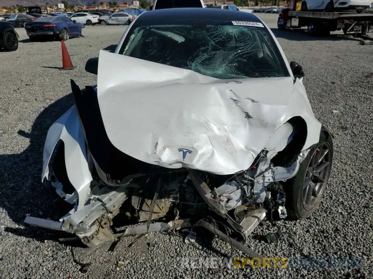 5 fotografías del automóvil dañado 5YJ3E1EA9PF506055 TESLA MODEL 3 2023