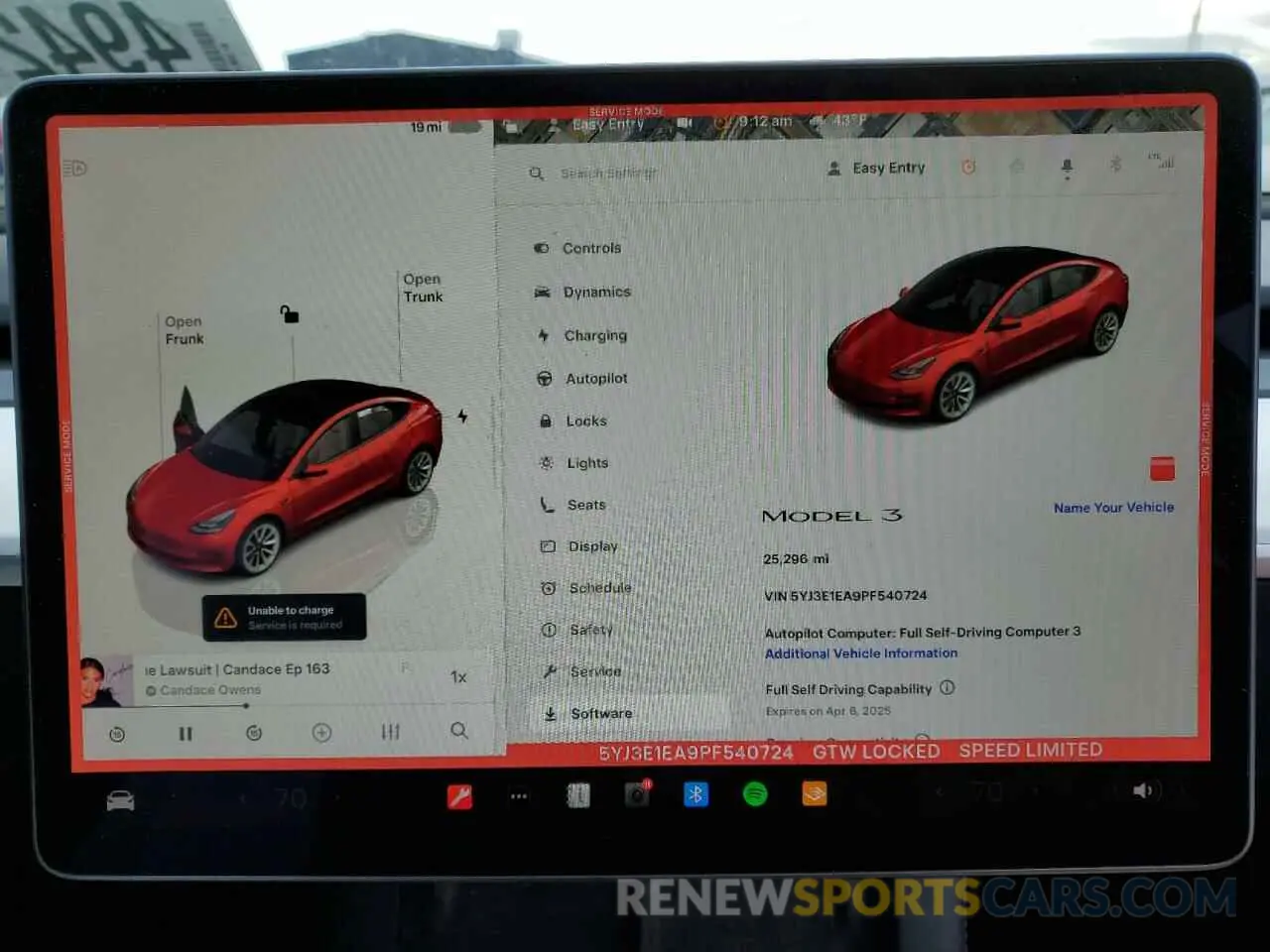 9 fotografías del automóvil dañado 5YJ3E1EA9PF540724 TESLA MODEL 3 2023