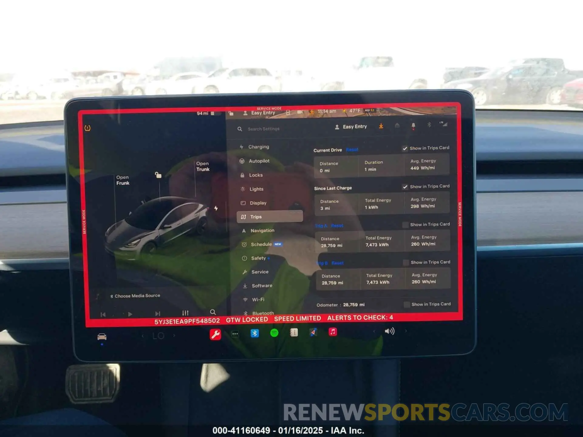 17 fotografías del automóvil dañado 5YJ3E1EA9PF548502 TESLA MODEL 3 2023