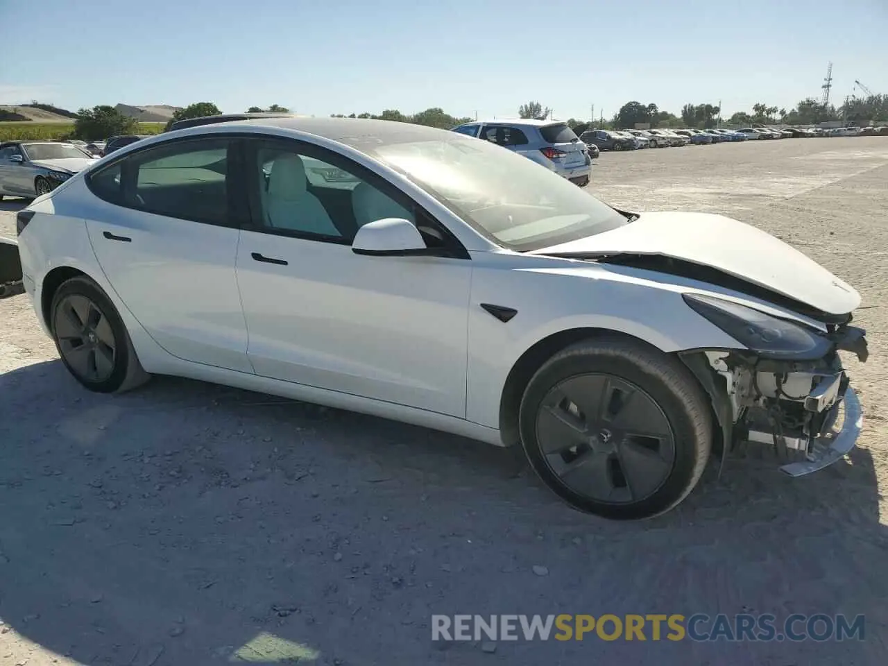 4 fotografías del automóvil dañado 5YJ3E1EA9PF555000 TESLA MODEL 3 2023